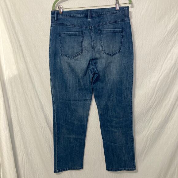 Gloria Vanderbilt Size 12 Anamda Straight Blue Jeans - Picture 2 of 7